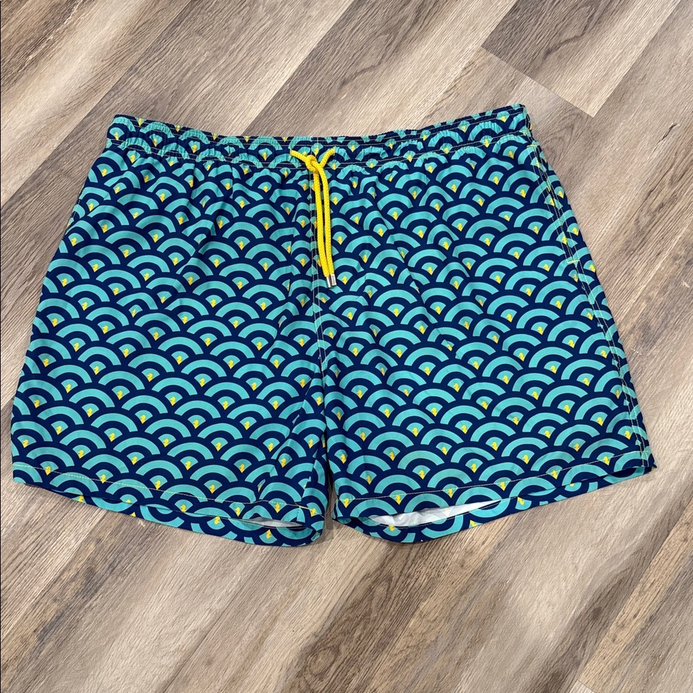 Capelle Miami Men's Swim Trunks Seahorse Print Lined 5.5" Inseam Size 4XL‎